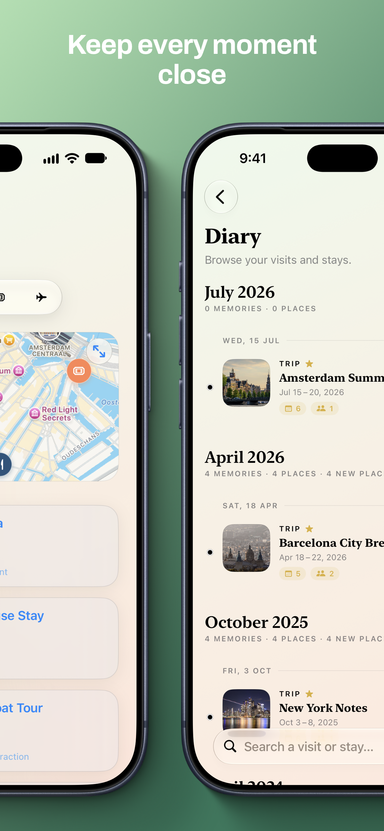Maveon diary screen