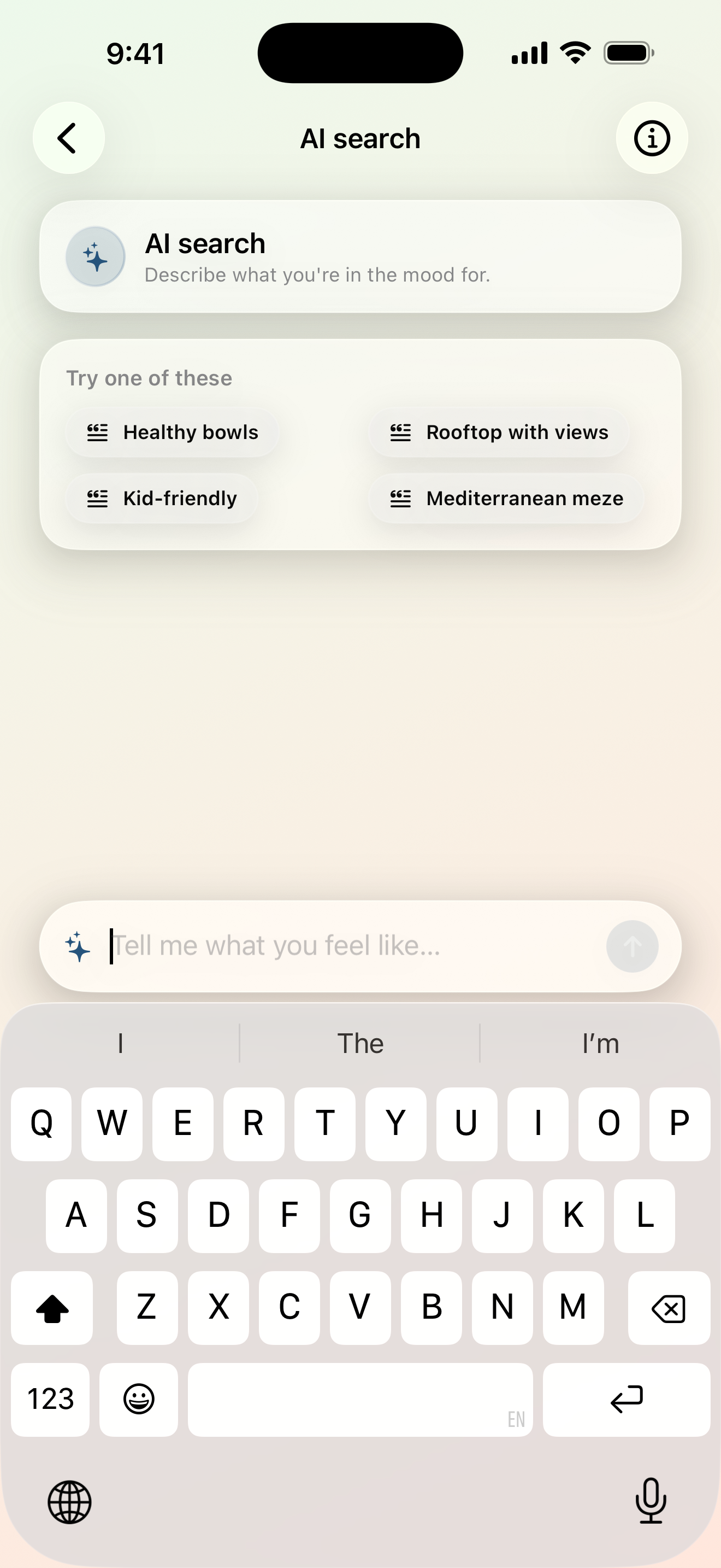 Maveon AI search for restaurants